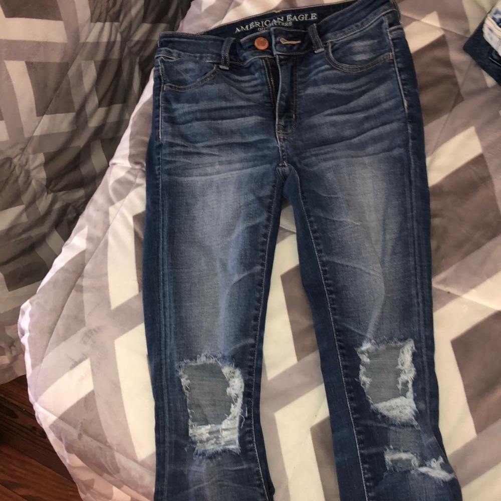 dark rip jeans